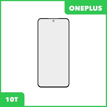 Стекло + OCA плёнка для переклейки OnePlus 10T (черный)