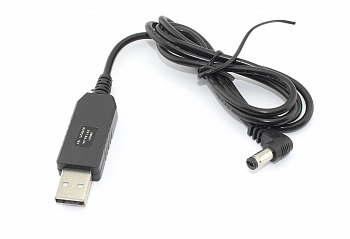 Кабель для зарядки USB-5.5*2.1*11 mm, 1m черный